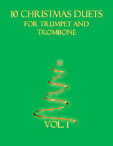 10 Christmas Duets for trumpet and trombone (Vol. 1) P.O.D. cover